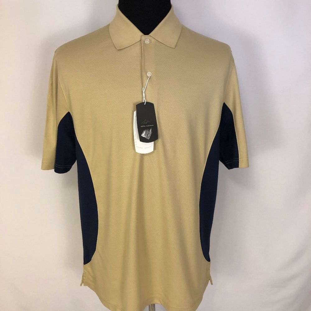 NWT Greg Norman Play Dry Men's (L) Golf Polo Shirt